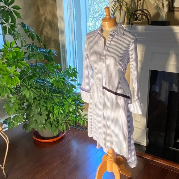 Marques’Almeida ASYMMETRIC STRIPE DRESS - Picture 2 of 14